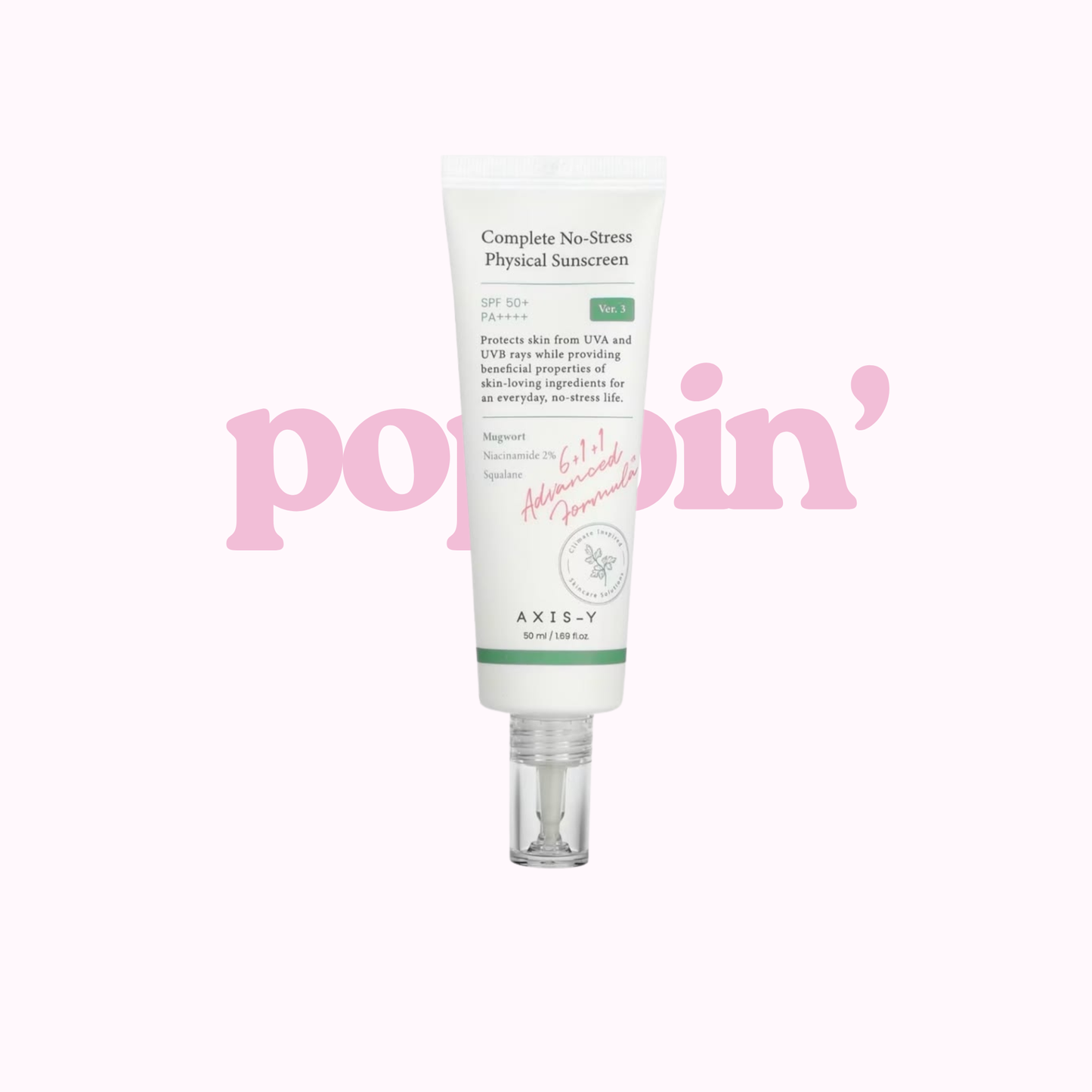 AXIS-Y Complete No-Stress Physical Sunscreen SPF50+ PA++++